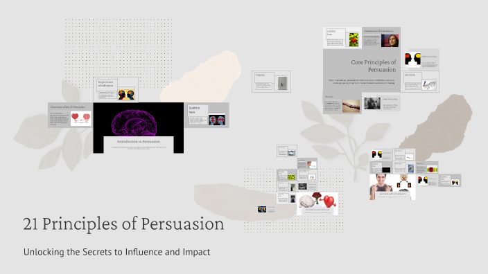 21 Principles of Persuasion by Daniel Thompson on Prezi