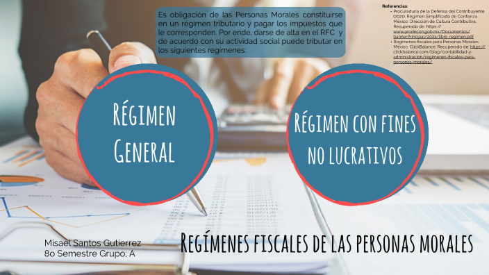 Regímenes fiscales de las personas morales by Misael Santos on Prezi