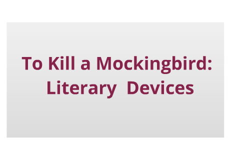 literary elements in to kill a mockingbird