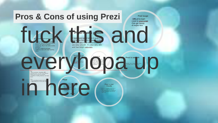 pros and cons of prezi presentation