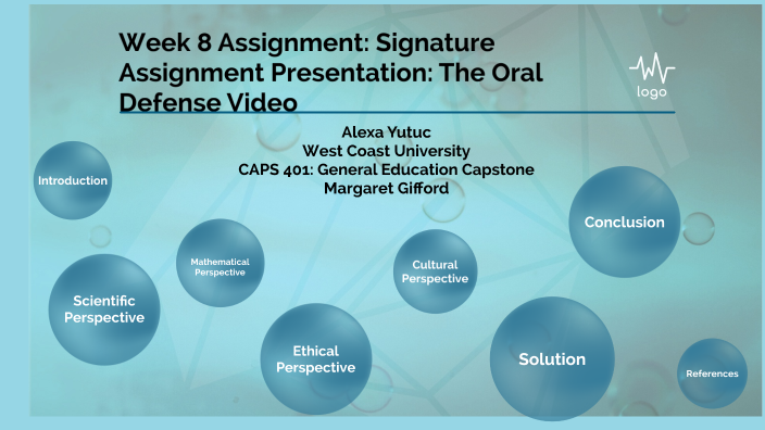 week 8 signature assignment lab presentation