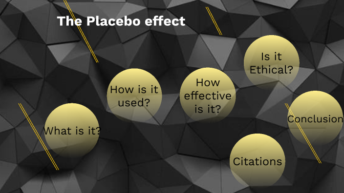 thesis about the placebo effect