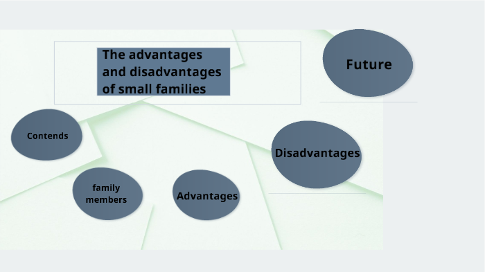 disadvantages of small family essay