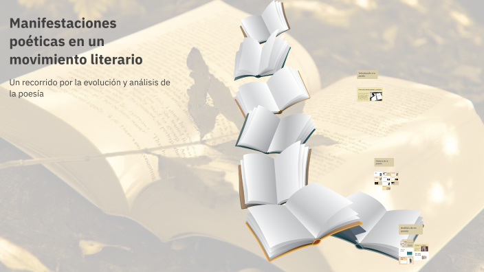 Manifestaciones poéticas en un movimiento literario by Rose Cerrano on
