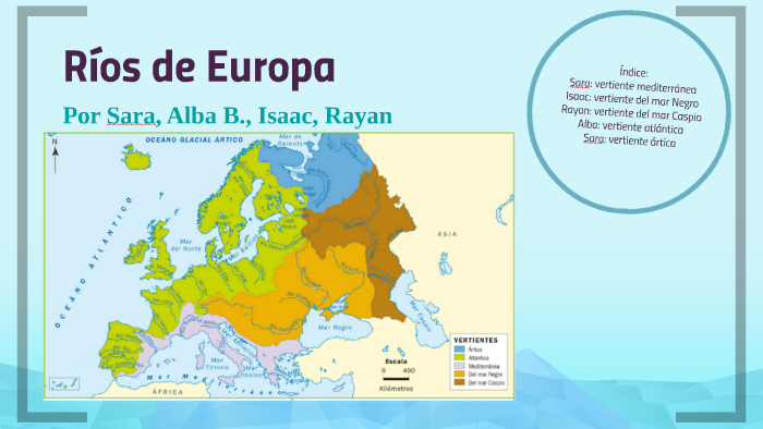 mapa da europa com rios