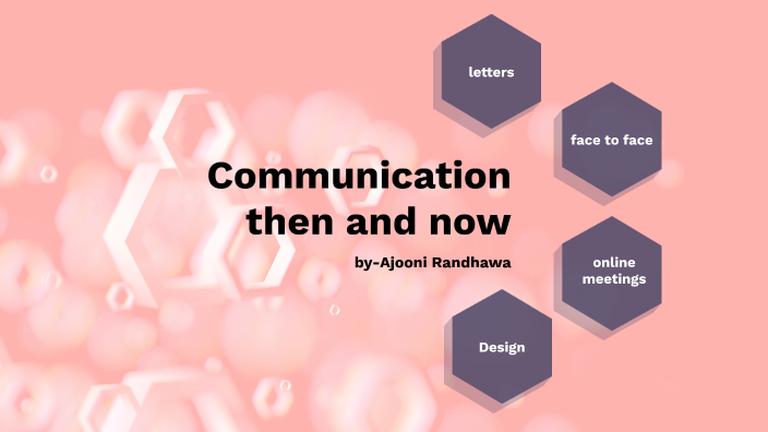 communication then and now essay