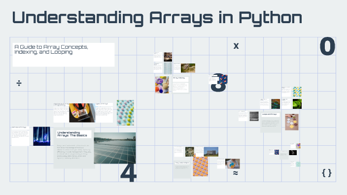 Understanding Arrays in Python by P Boal on Prezi