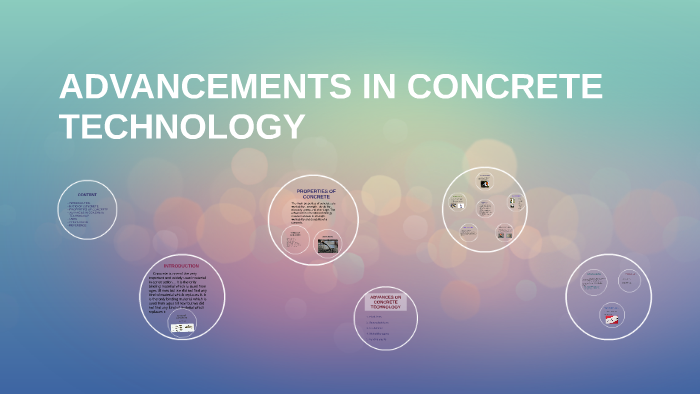 concrete technology research topics