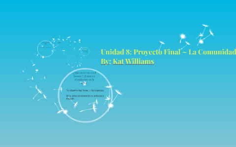 Unidad 8: Proyecto Final ~ La Comunidad By Kat Williams