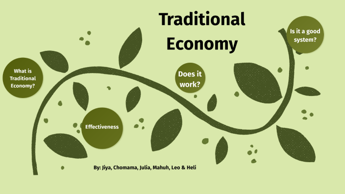 essay about traditional economy