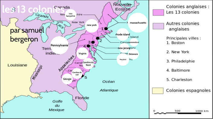 les 13 colonie by Samuel Bergeron