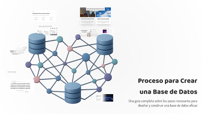 Proceso para Crear una Base de Datos by Iván Snt on Prezi