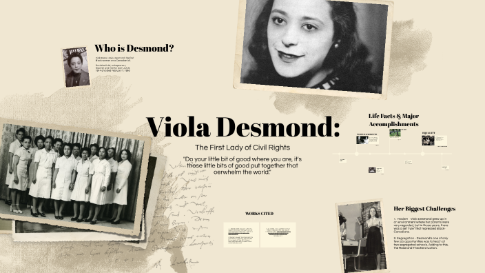 Viola Desmond by Kheana Matira on Prezi