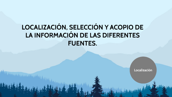 LOCALIZACION, SELECCION Y ACOPIO DE by González López Reyna Guadalupe