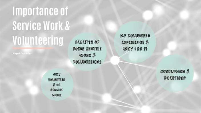Importance of Volunteering & Service Work by Nayeli Cespedes on Prezi
