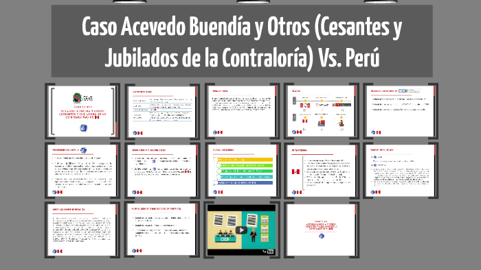 Caso Acevedo Buend a Y Otros Cesantes Y Jubilados De La Contralor a 