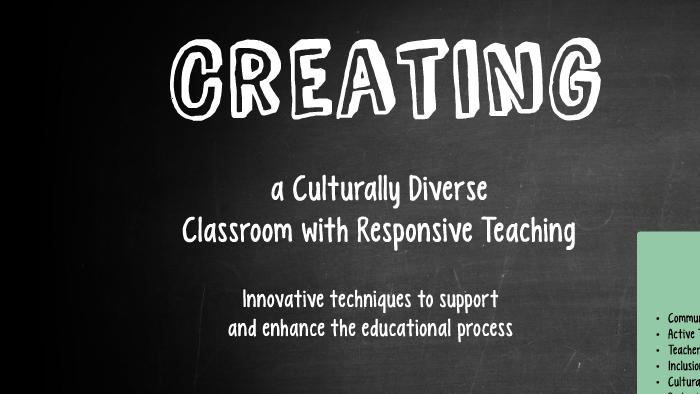 Creating a Culturally Diverse Classroom with Responsive Teaching by ...