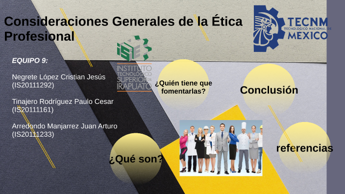 Consideraciones Generales De La Ética Profesional By Cristian Negrete ...