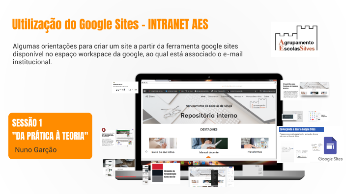 Ultilização do Google Sites - INTRANET AES by Nuno Garção on Prezi