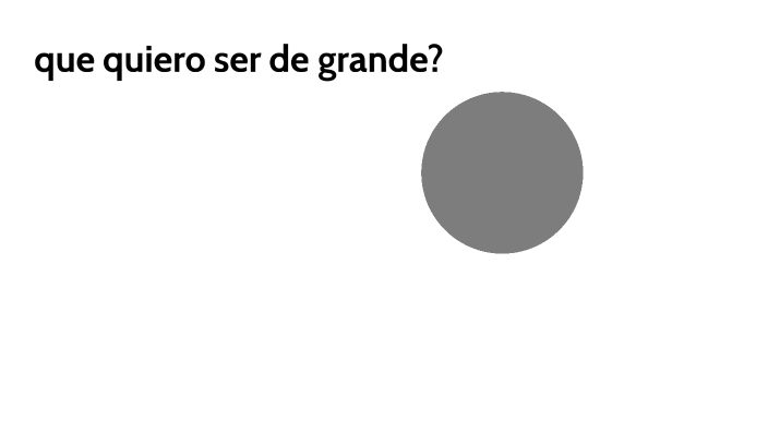 que quiero ser de grande? by Steve HUIDOBRO ALVAREZ on Prezi