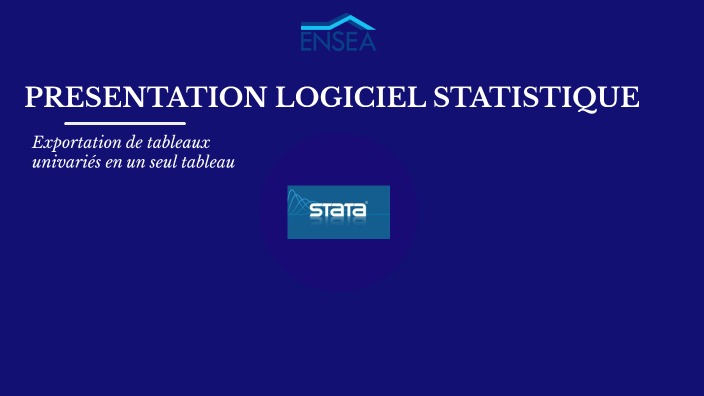 LOGICIEL STAT by Malick Traore on Prezi