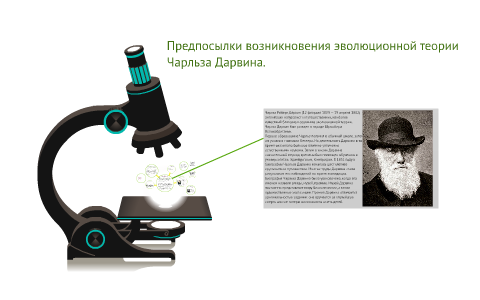 Предпосылки возникновения эволюционного учения дарвина презентация