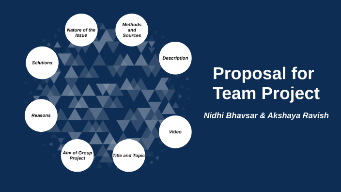 Proposal for Team Project by GP Nidhi Akshaya on Prezi