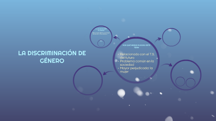 LA DISCRIMINACIÓN DE GÉNERO by Maribel Muñoz Bustos on Prezi