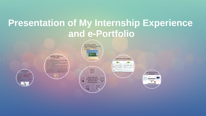 presentation on internship experience