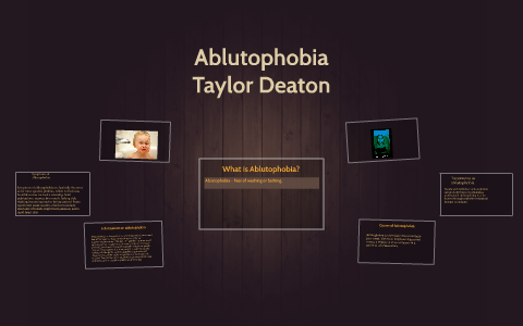 Ablutophobia Symptoms