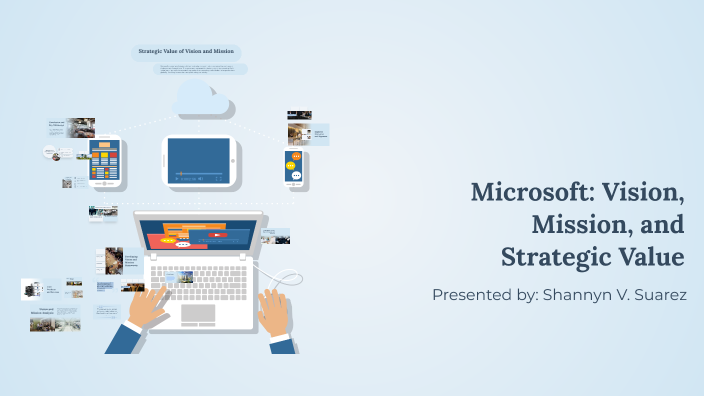 Professional Microsoft Vision Example Microsoft: Vision, Mission, and Strategic Value by SHANNYN SUAREZ on Prezi