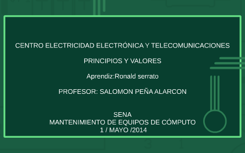 CENTRO ELECTRICIDAD ELECTRÓNICA Y TELECOMUNICACIONES By Ronald Leonardo ...