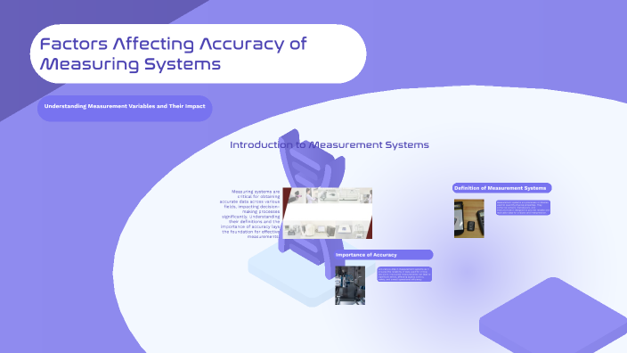 Factors Affecting Accuracy of Measuring Systems by nantha kumar on Prezi