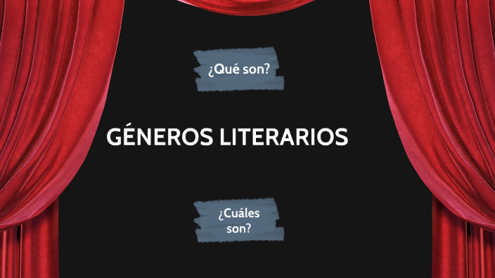 GÉNEROS LITERARIOS by johnatan lopez