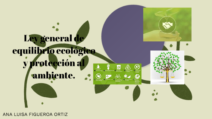 Ley General De Equilibrio Ecológico Y Protección Al Ambiente By Ana ...