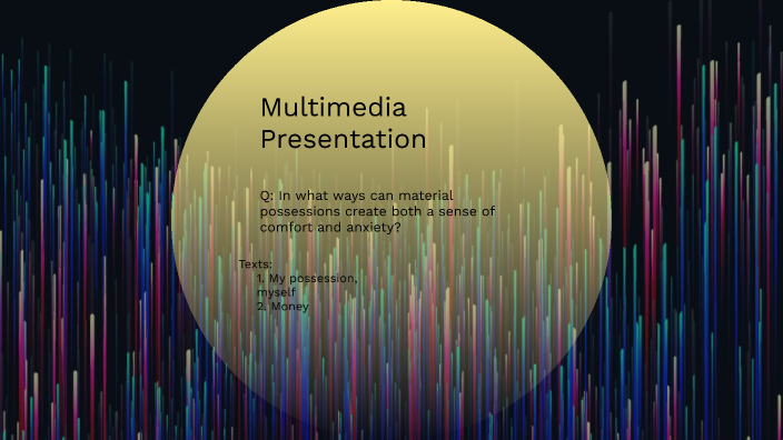 multimedia presentation planning tool