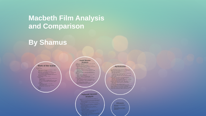 Macbeth: Film Analysis