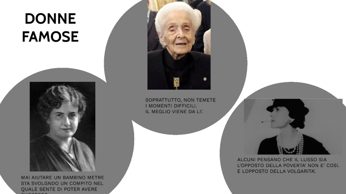 DONNE CHE HANNO FATTO LA STORIA by Sara Sberna on Prezi