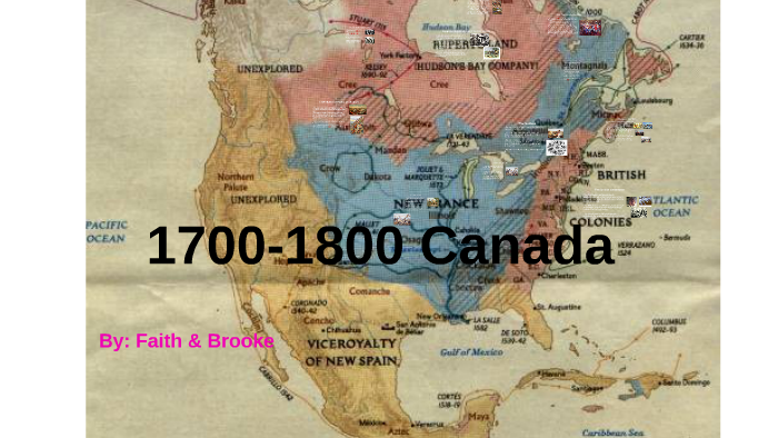 Map Of Canada 1700 1700 Canada By Faith Fashanu