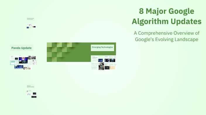 8 Major Google Algorithm Updates by shayan sabir on Prezi