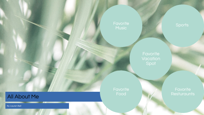 All About Me Prezi by Lauren Bell on Prezi