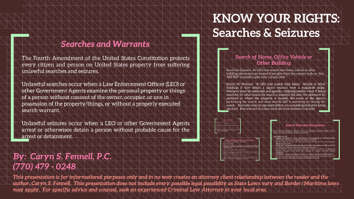examples of search and seizure