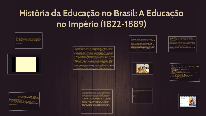 História Da Educação No Brasil: A Educação No Império By Thayna ...