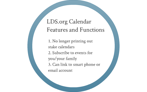 LDS org Calendar by Tim Loken