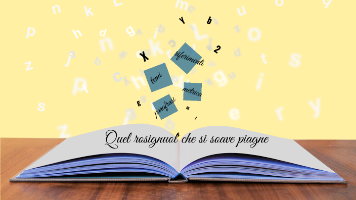 Petrarca analisi di " Quel rosignuol, che sì soave piagne" by Irene