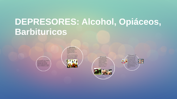 alcohol depresores