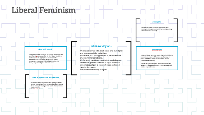 write a brief essay on liberal feminism