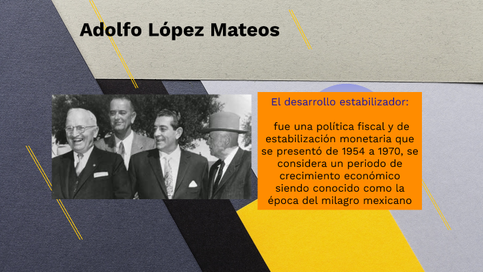 Adolfo Lopez Mateos Economia Politica Y Social