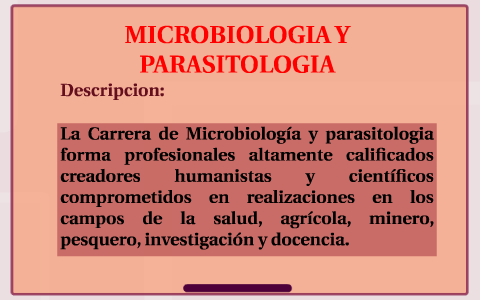 Microbiología y discount parasitología carrera