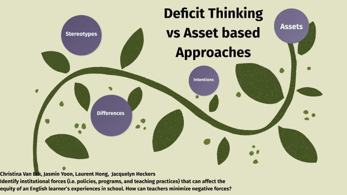 Deficit Thinking vs Asset based Approaches by Jax Heckers on Prezi